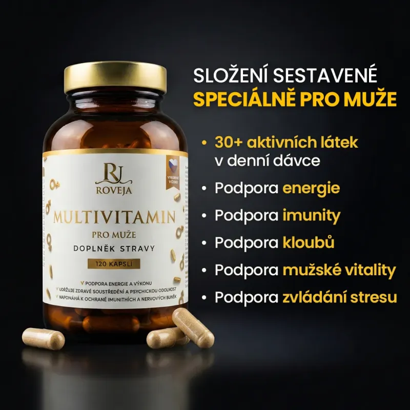 Multivitamin pro muže – komplexní složení 35 látek