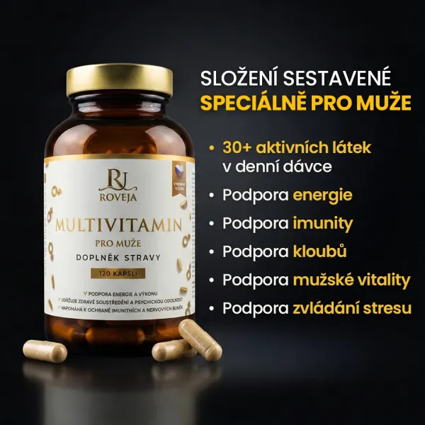 Multivitamin pro muže – komplexní složení 35 látek