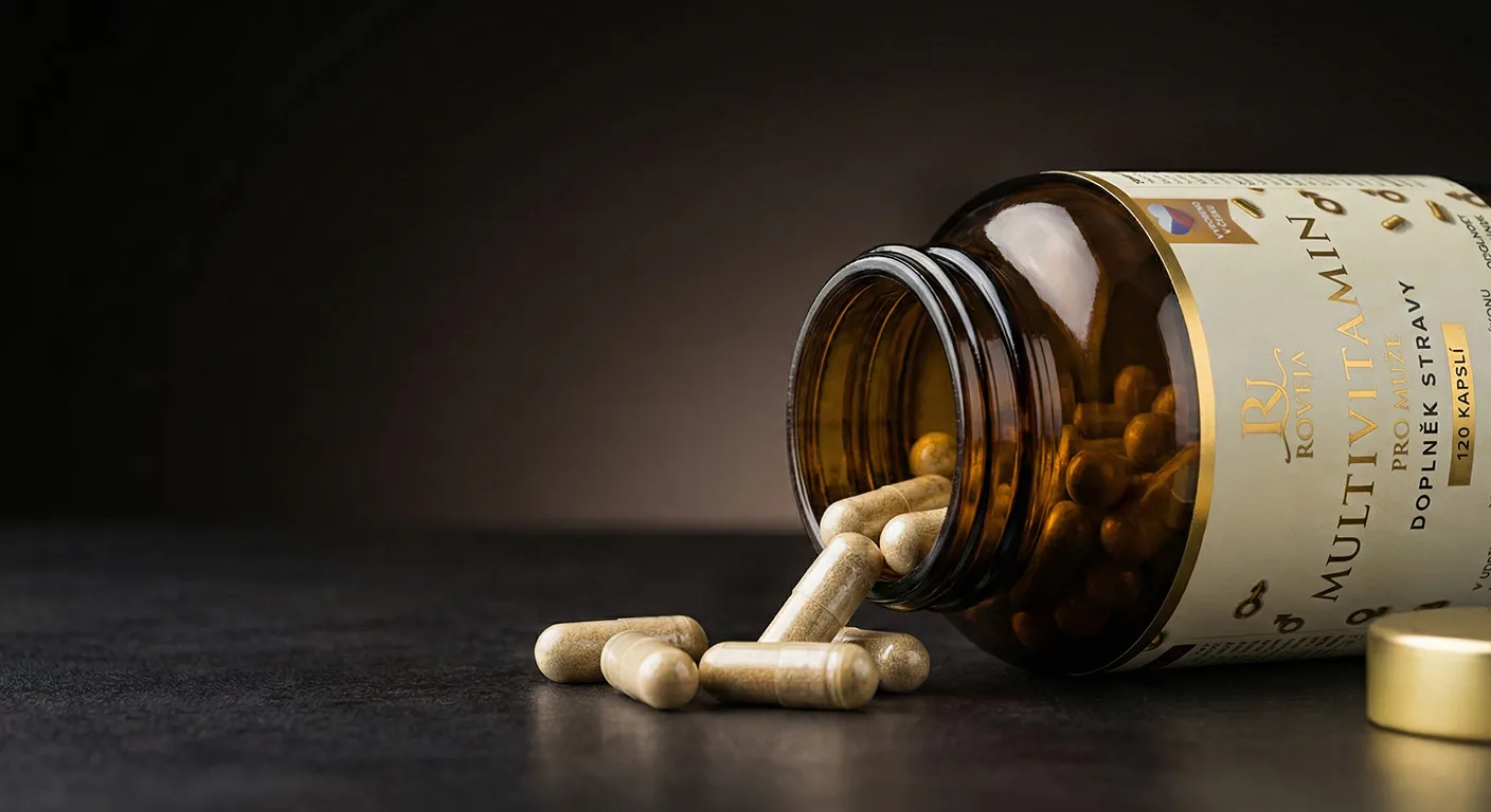Multivitamin pro muže – detail kapslí a složení v prémiové kvalitě