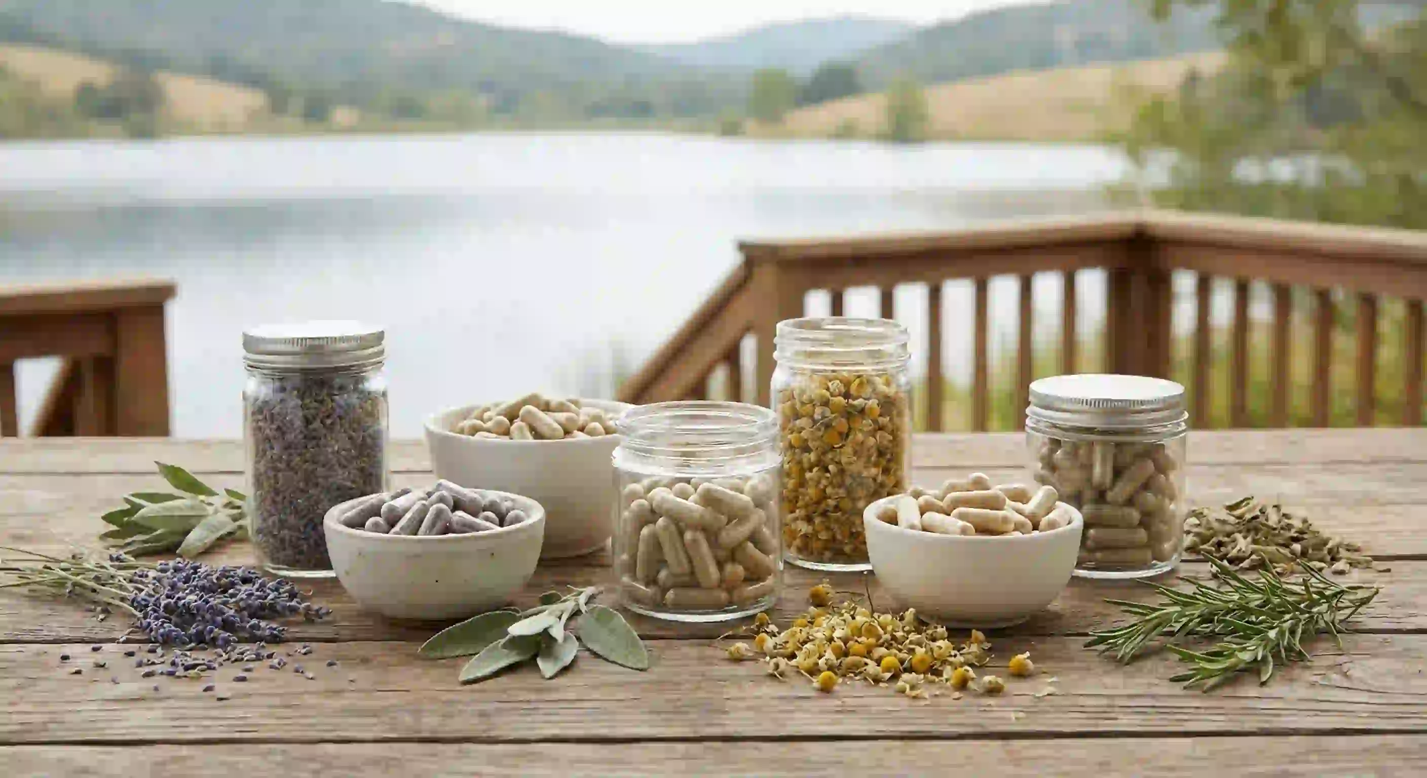 Doplněk stravy Úleva od stresu a Aktivní tělo a mysl s Rhodiolou a ashwagandhou